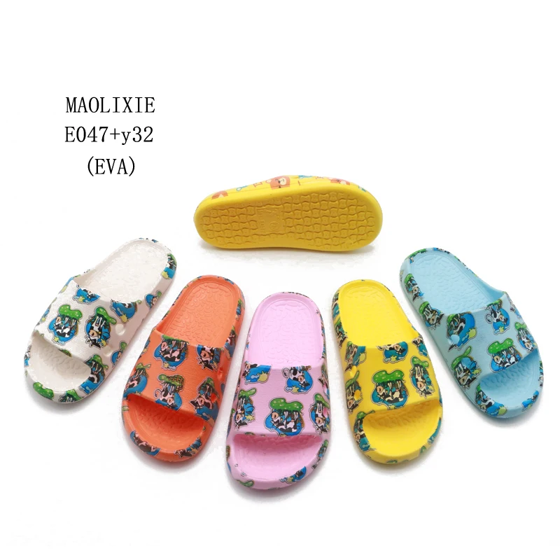 Light EVA Injection Safe Good Price Baby EVA Slides Shoes Home Cute Children Kids Slide Slippers