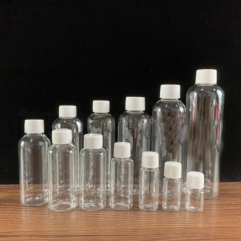 New Craft High Quality Custom Logo Pet Plastic Sub-bottling Liquid Sealed Empty Bottle with Cap
