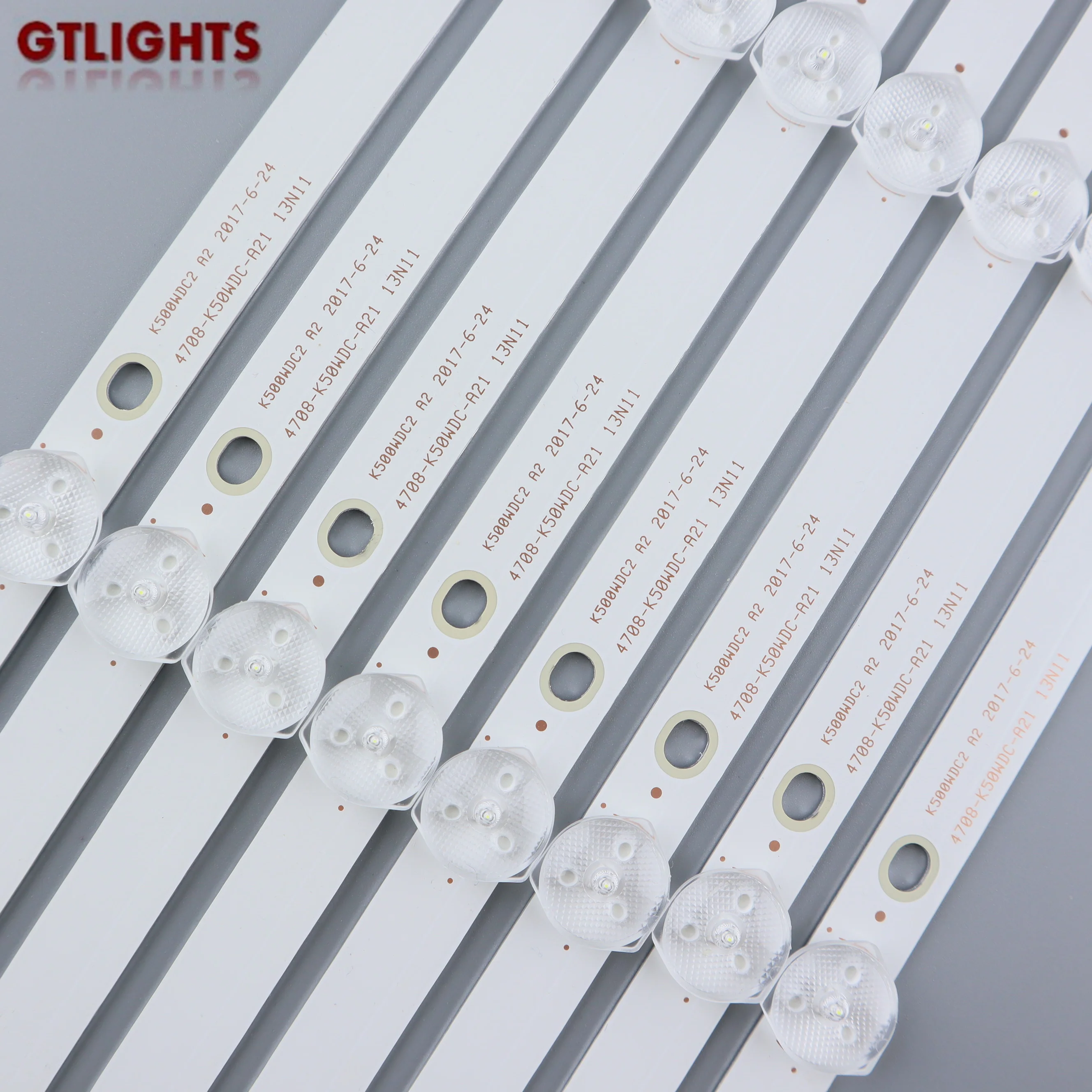 Led Tv Backlight Light Bar K500Wdc2 A2 4708-K50Wdc-A2113N01 6V Led Lights Bar 485Mm Trial Barra Led Led Backlight Strip