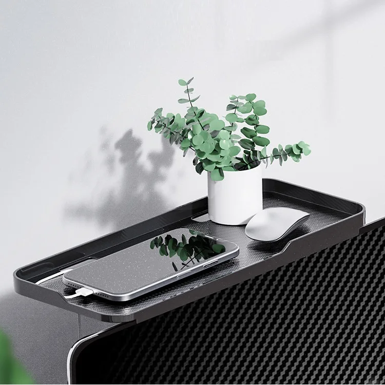 High Quality Office Desk Shelf for Computer Monitor Top Plastic Shelf