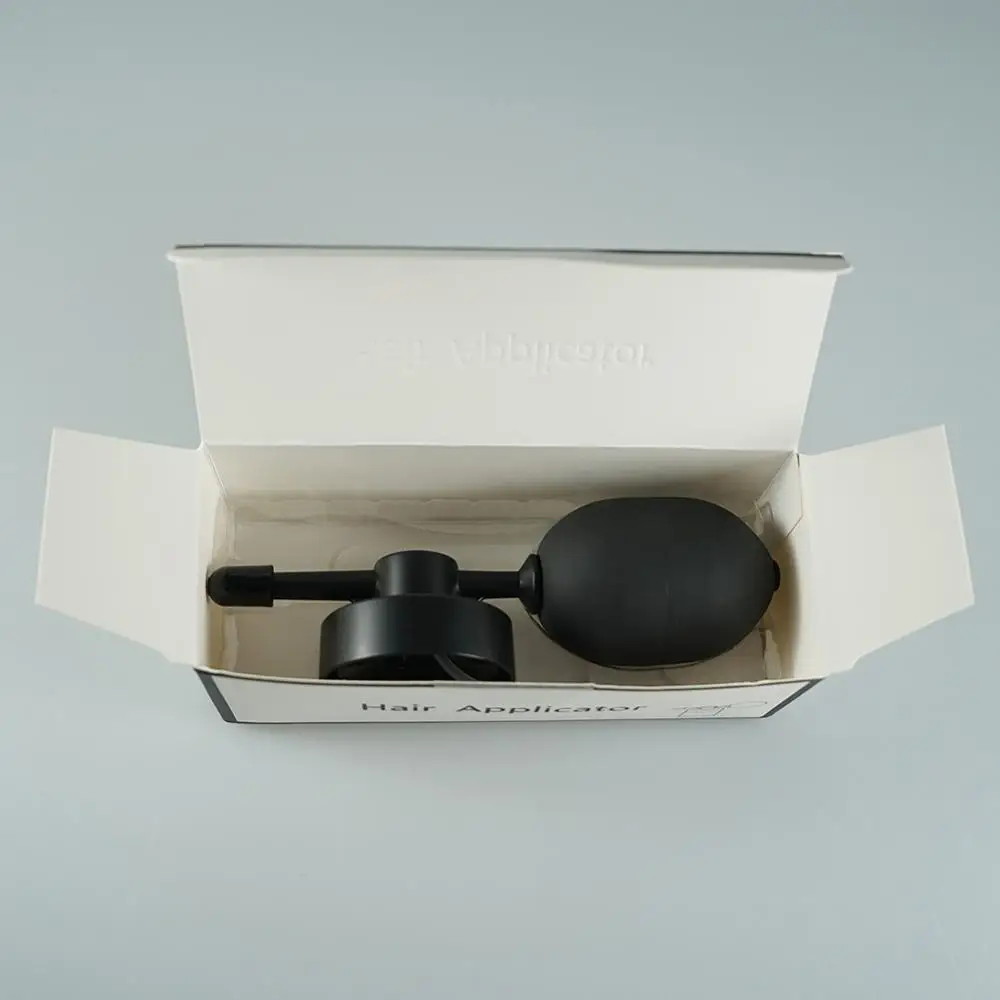 salon hair fiber empty bottle and premium fiber hair Customize your own LOGO human hair fiber applicator