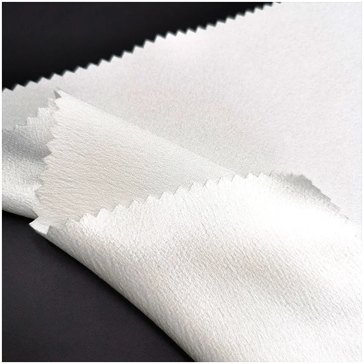 Wujiang woven soft 100%  polyester Untwist Satin fabrics  for home textile