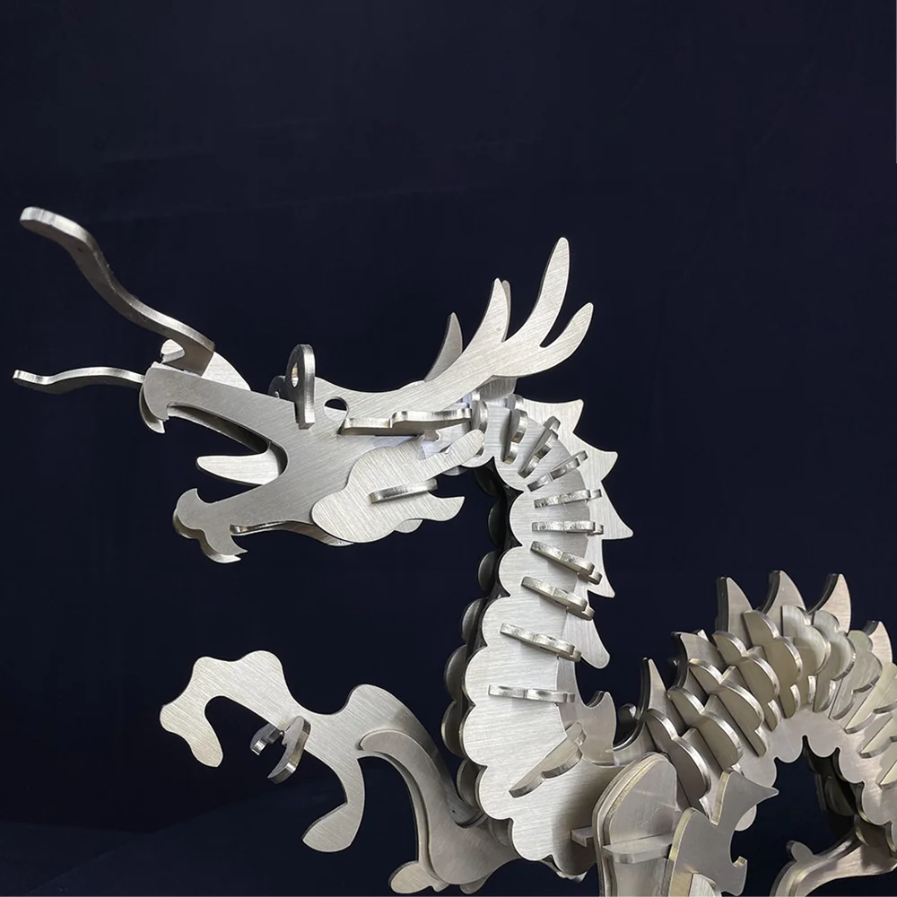 Indoor Outdoor Customized Decoration Red Copper Dragon Metal Sculptures 3D Handmade Artware