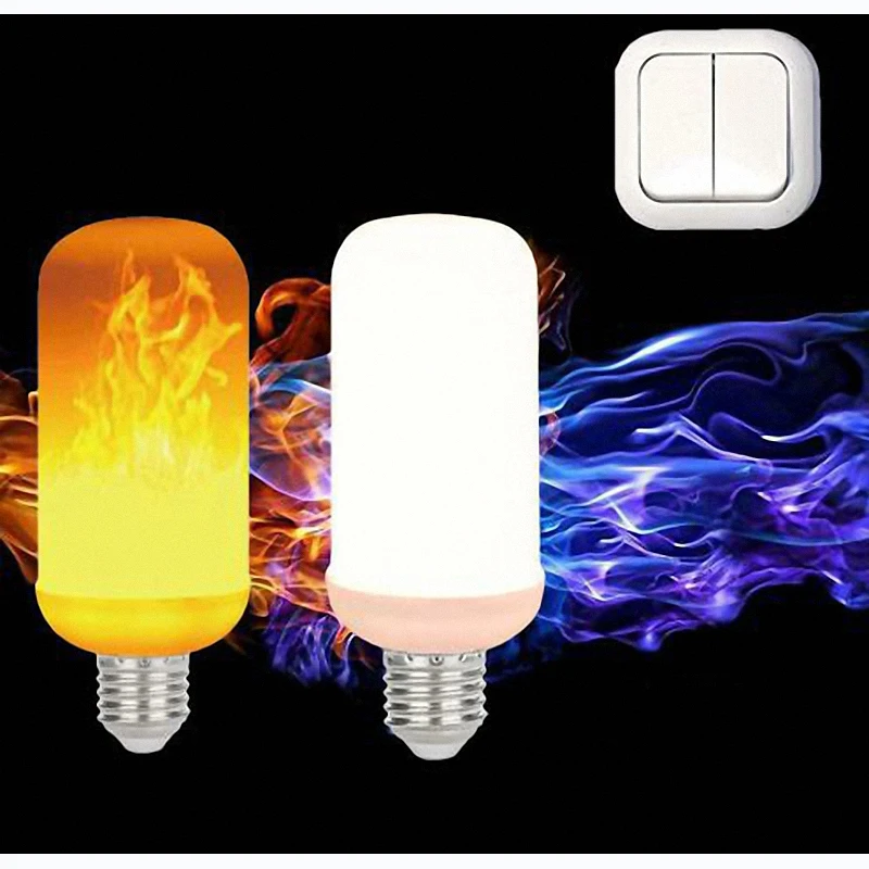 Lite led bulb with flame effect e27 outdoor
