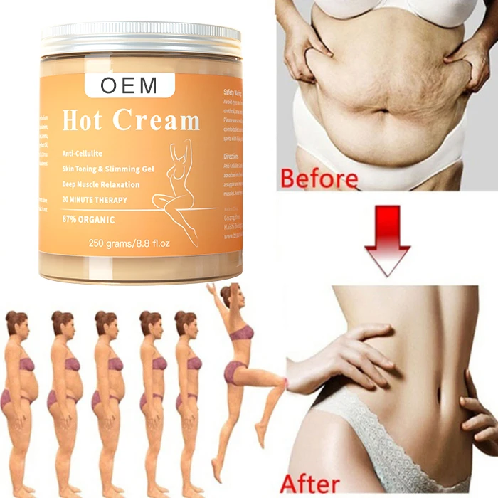 Private Label Weight Loss Body Belly Burn Fat Burning Shaping Waist Hot Slimming Cellulite Slim Cream