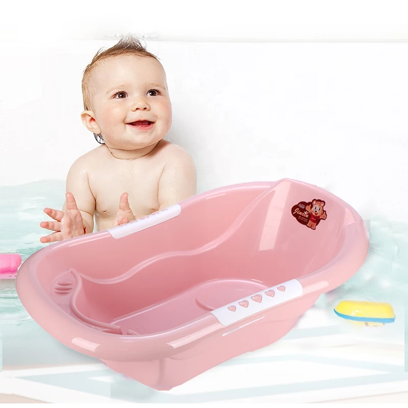 New Portable Bathtub Plastic Baby Simple Design Child Size Bath tub with Seat