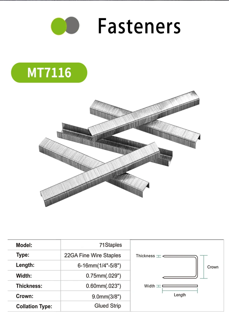Степлер для обивки MT7116 22GA