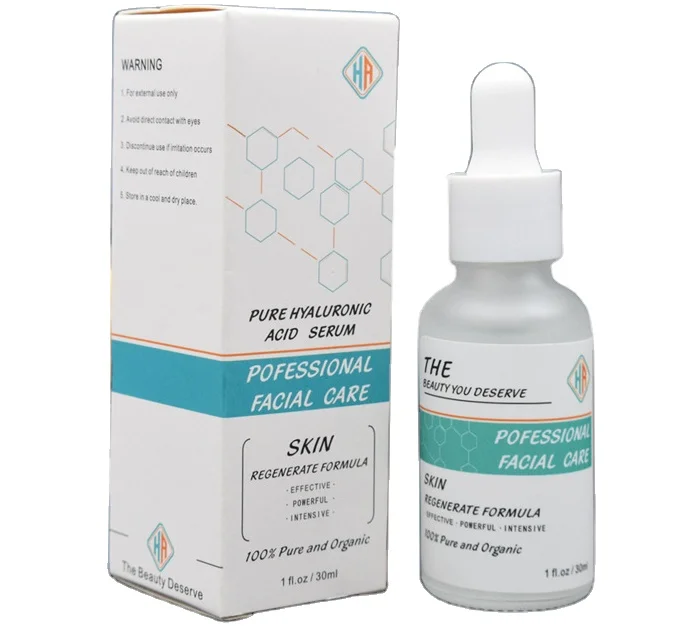 Customized logo facial serum organic whitening Aha 30% Bha 2% Niacinamide Anti Aging Hyaluronic Acid Serum