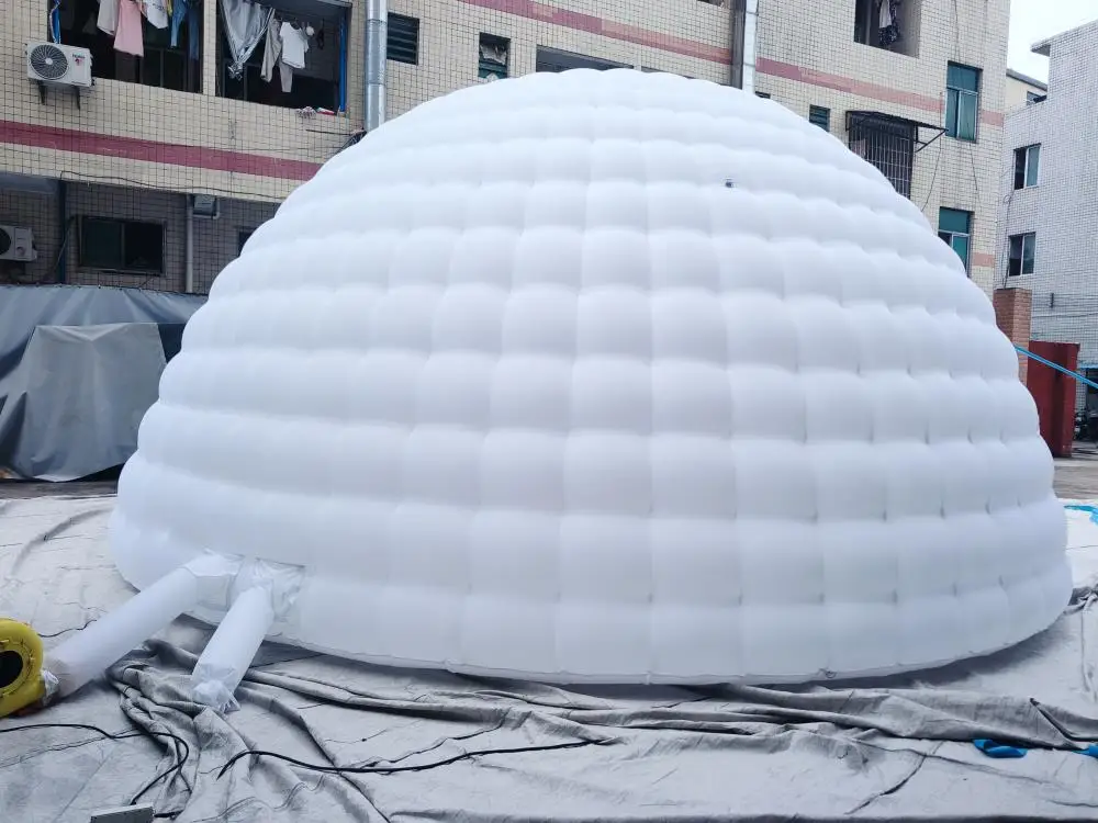 Buy stock inflatable luna wedding dome tents, customized white inflatable bubble tent for party exhibition event tents