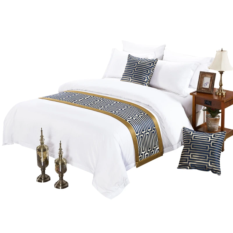 Однотонный белый комплект постельного белья из 100% хлопка