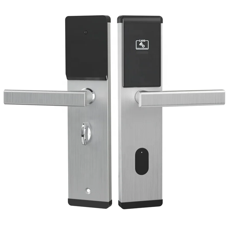 Silver JCH2023E01 Hotel master key card travel door electronic locks with IC software