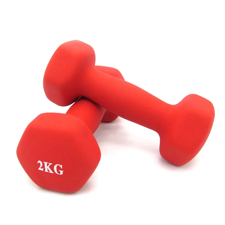 Various Color  cast Iron Vinyl neoprene  Dumbbells  Plastic Dipping Yoga Dumbbell