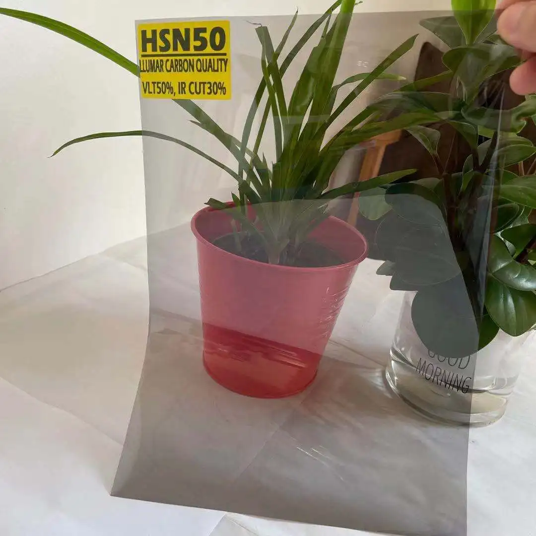 HSN50 USA LLUMAR CARBON QUALITY LIGHT BLACK 50% IR CUT 30% 1.5MIL SOLAR SECURITY FILM FOR WINDOW CARS