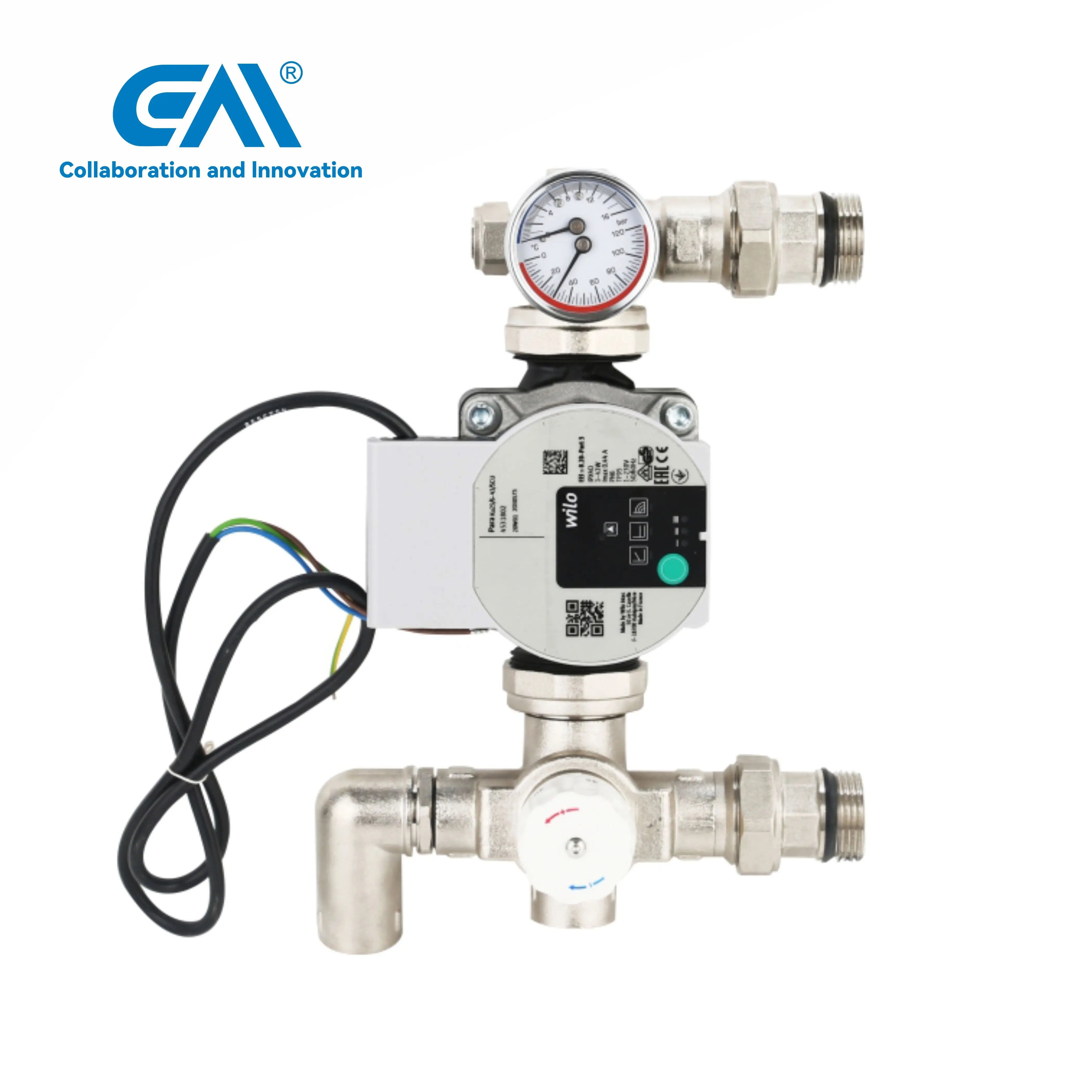 ZHONGLIANG Brass Floor heating flowmeter manifold