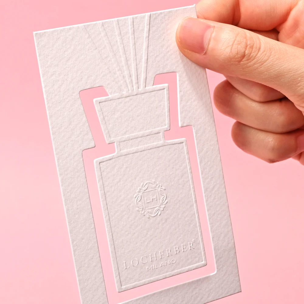 High Quality Custom Debossed Logo Blotter Paper Strip Manufacturer Perfume Strips Perfume Tester Papers
