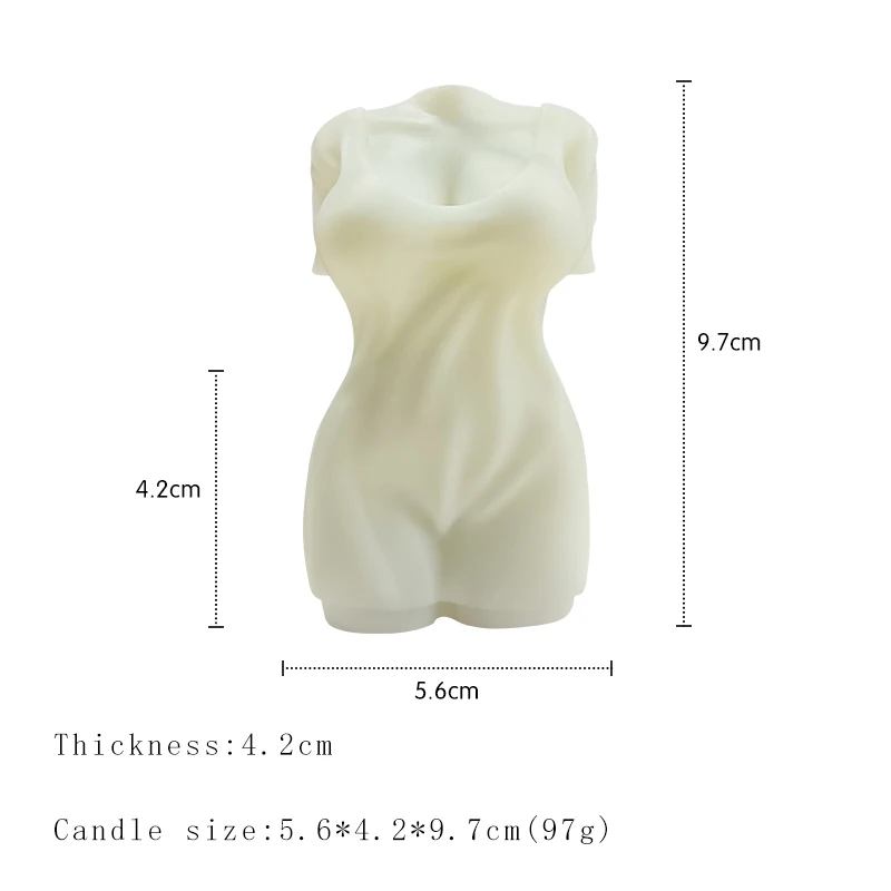 C036 Creative human-shaped aromatherapy candles for home decor eco-friendly scented wax candles as art pieces