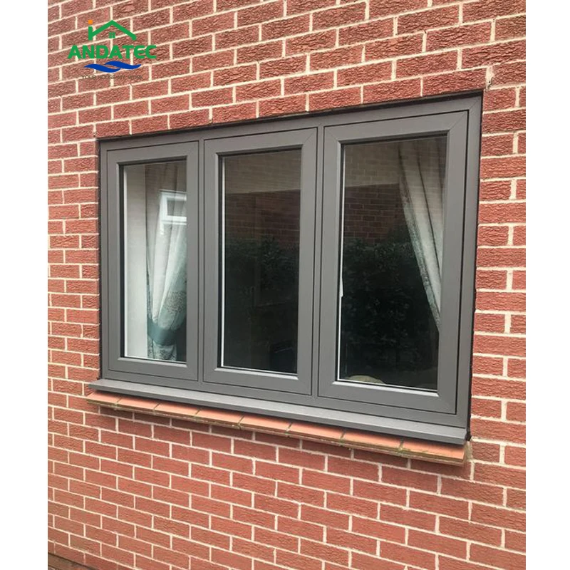 Ultra Large Glass Picture Windows Security Thermal Break Aluminum Double Glazed Windows Energy Saving Swing Casement Window