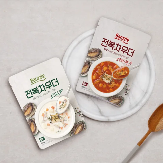 [WANDODA] Abalone chowder soup cream tasty spicy tomato rice powder Korea food delicious soup instant food