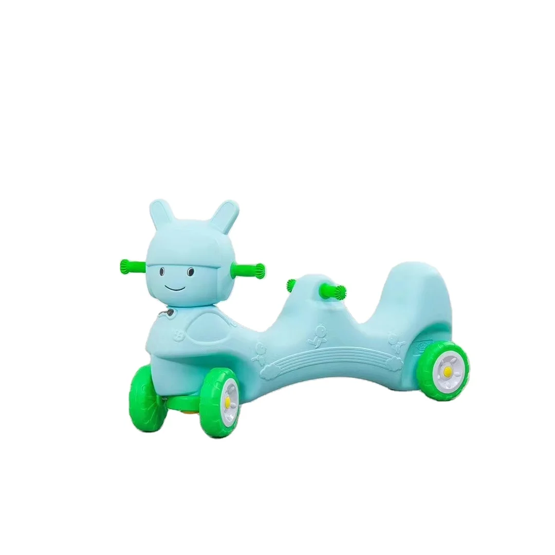 Indoor Bear Car Kindergarten Children Two People Plastic Four Wheel Motorcycle Toy