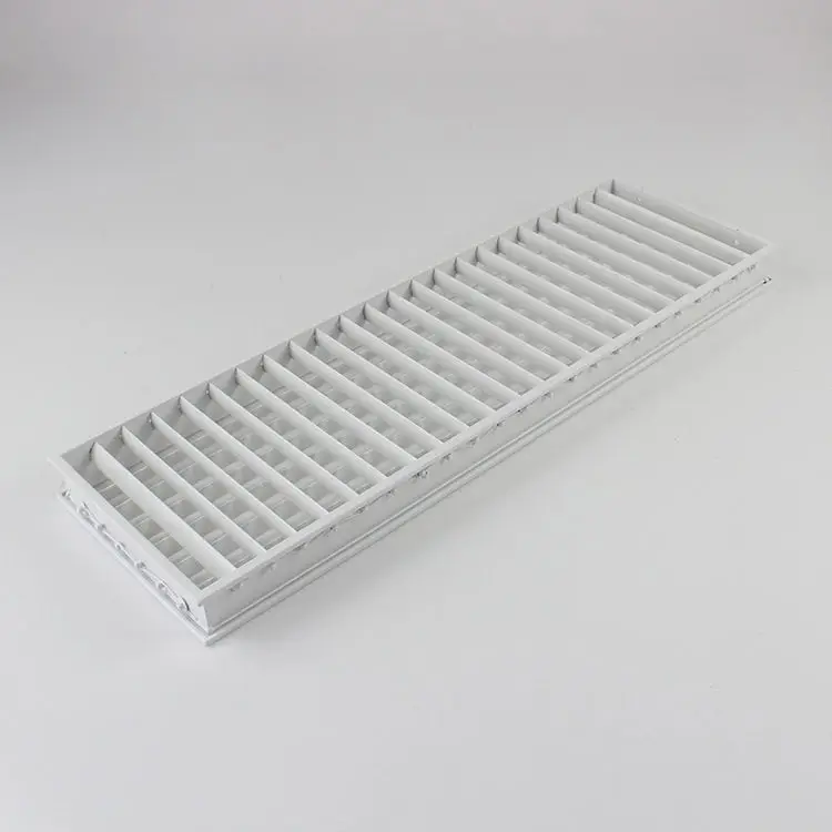 removable core single and double aluminum deflection grille