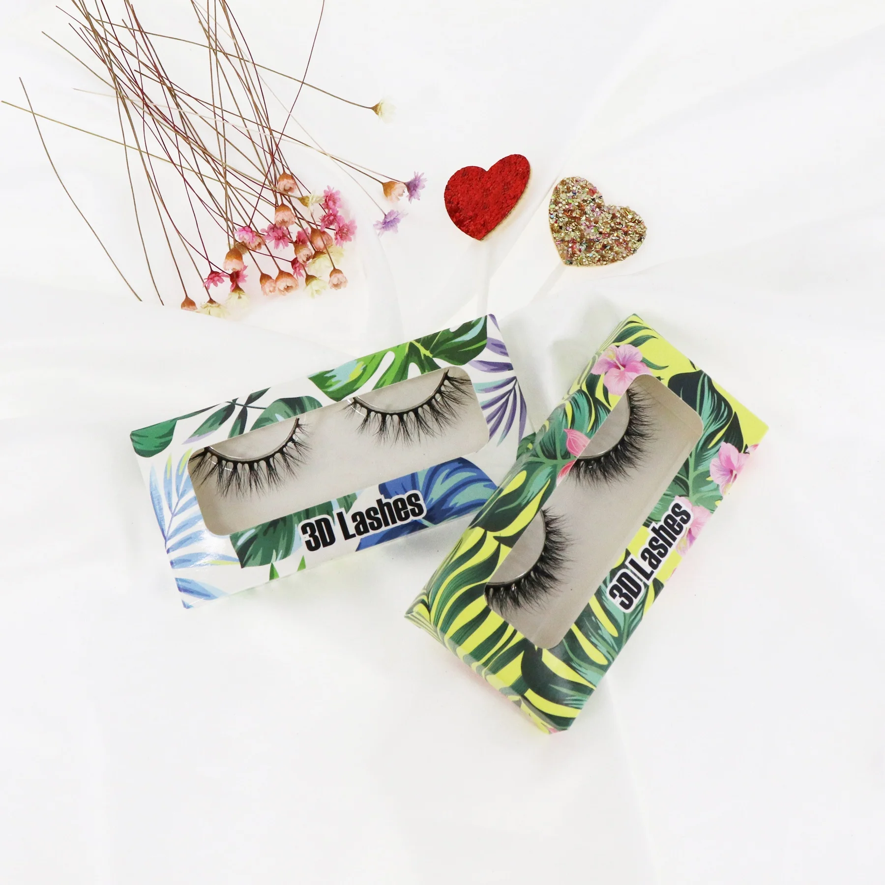 
Hot Selling Lashes Private Label Full Strip Lashes Faux Natural False Mink 3D Eyelash Volume Eyelash 