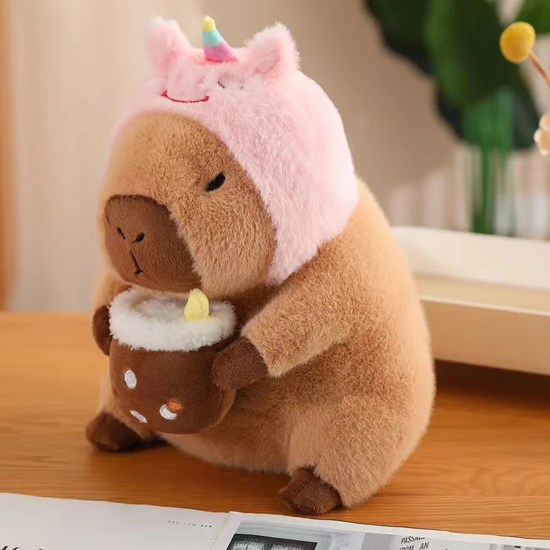 1688 Purchasing Agent Low price Cute Capybara Plush Toy with Flower Toast Stuffed Animal Plush Toys guangzhou agent