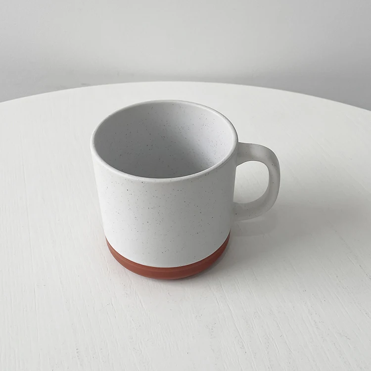 Unglazed Base Coffee Mug Cup With Handle