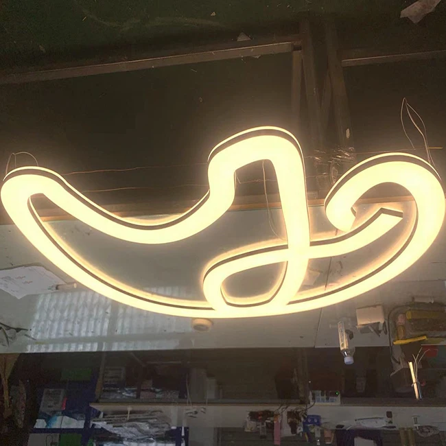 Custom Stainless Steel backlit Advertising Sign Outdoor Letter Sign 3D Led Channel Letter for supermarket name