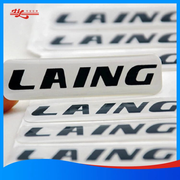 Epoxy Domed Label 3d Custom Clear Label Sticker Custom Design Low Price Logo Crystal Wall Sticker Floor Decoration Pantone Huali