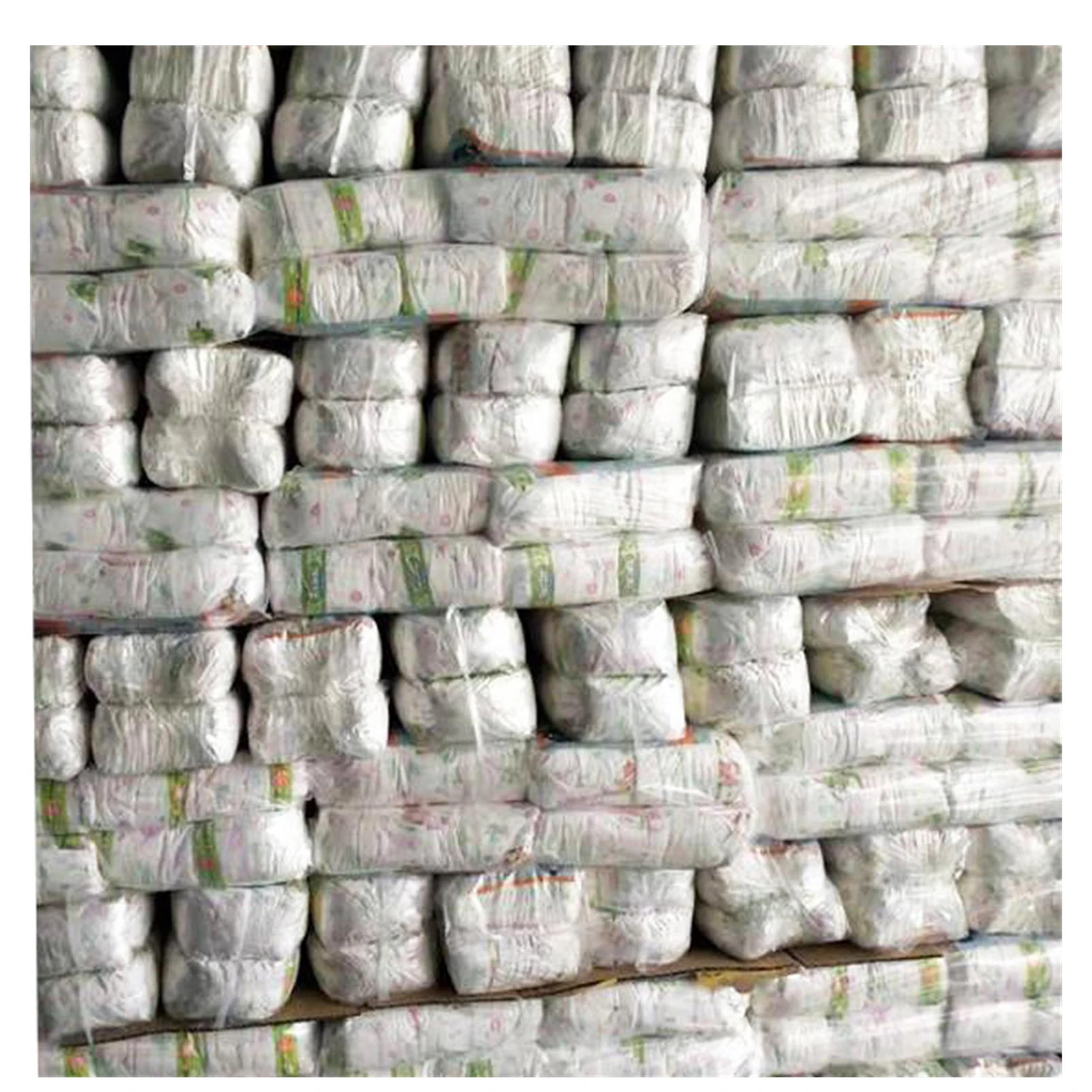 Горячая Распродажа Одноразовые высококачественные детские подгузники B класса дешевые в тюках