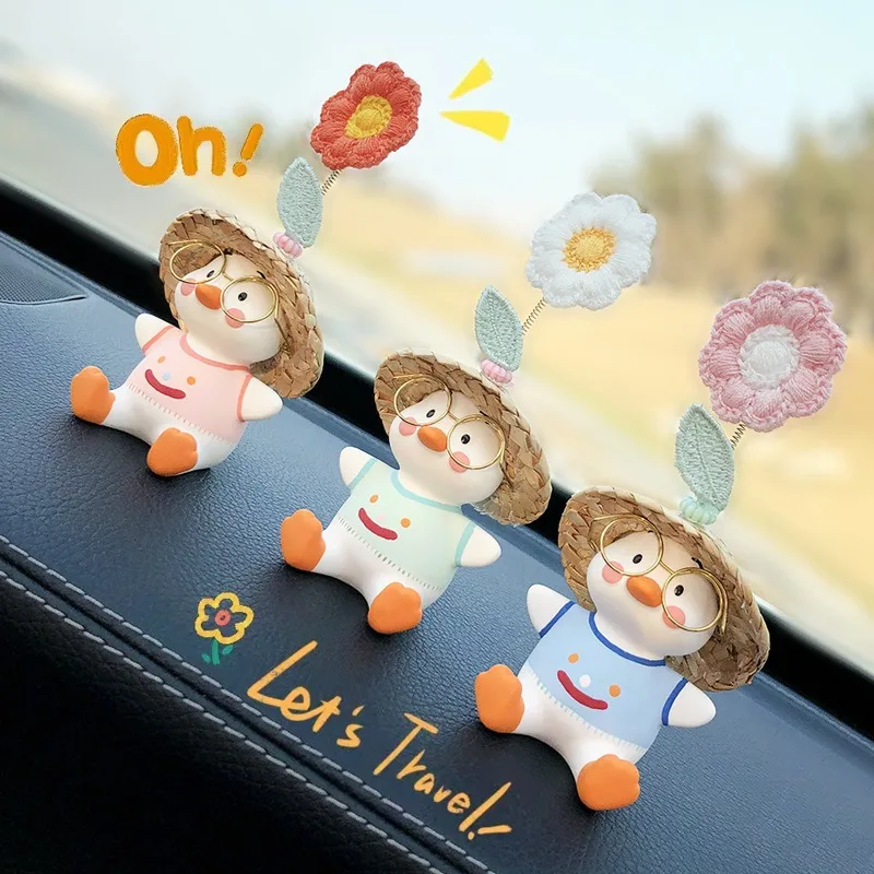 Cute Huatu Car-mounted Aromatherapy Perfume Air Outlet Decoration Stone Cartoon Interior Accessories Girls Vehicle Ornament