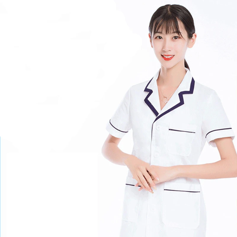 Factory Direct Supply Hospital Medical Nurse Work Clothing Uniforms White Female Hospital Nurse Uniform Dress