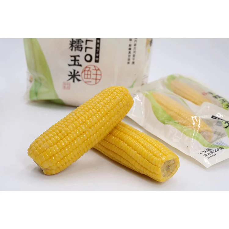 Customized packing whole pods cooked sweet maize sweet yellow corn for human consumption