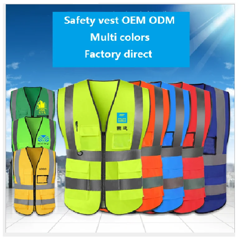 Shop custom manufacturer High Visibility  Hi Vis Reflective Roadway Wholesale Signal Vest