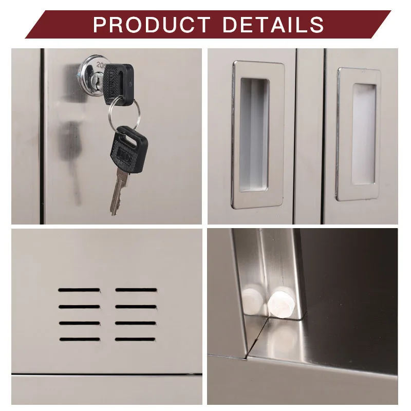 12 Door Stainless Steel Locker Document Storage File Cabinet Office