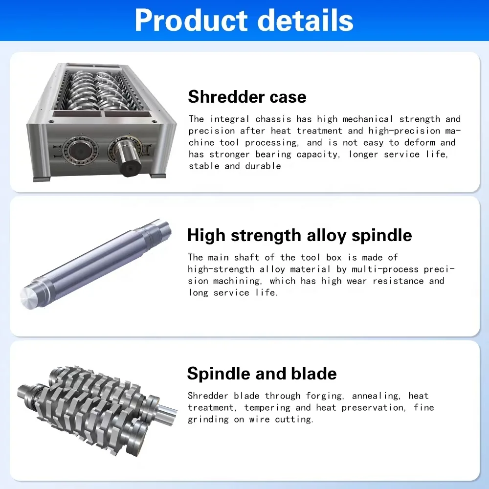 Forced Feed Shredder Spot Small Tire Shredder Household Shredder Wholesale Price