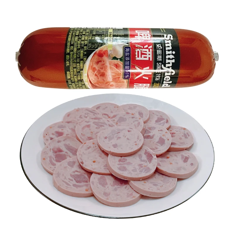 Smithfield ready to eat American style beer ham sausage 260g per bag strictly selected good quality pork