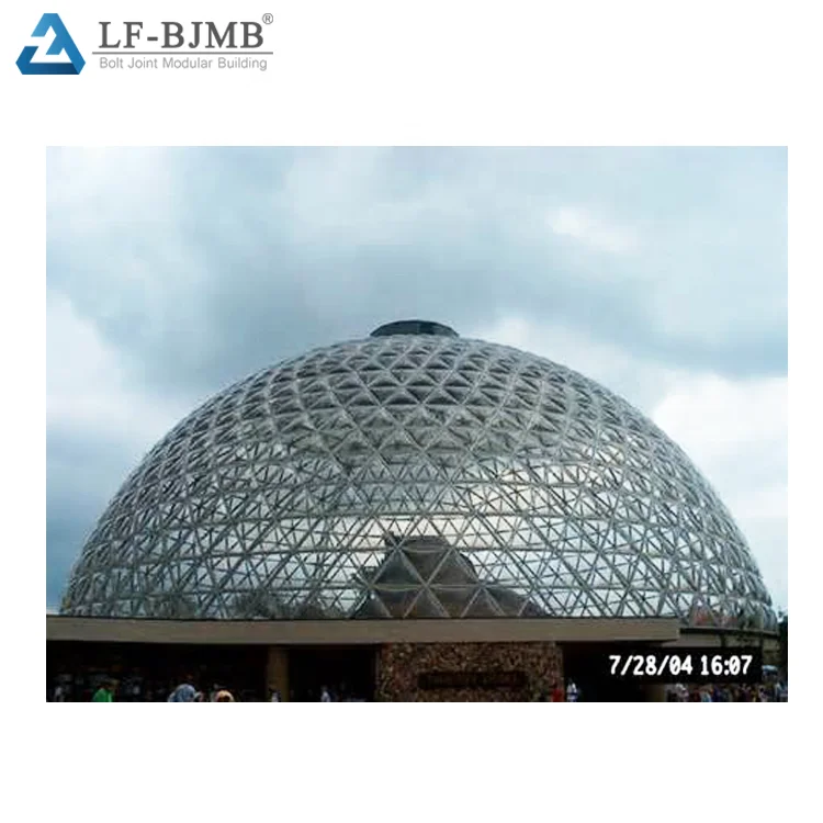 Economical Steel Structure Stained Glass Dome Skylight