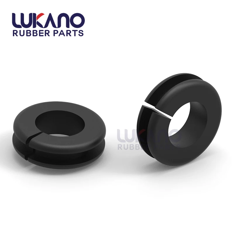 Anti vibration EPDM NBR silicone rubber large rubber bushings with split