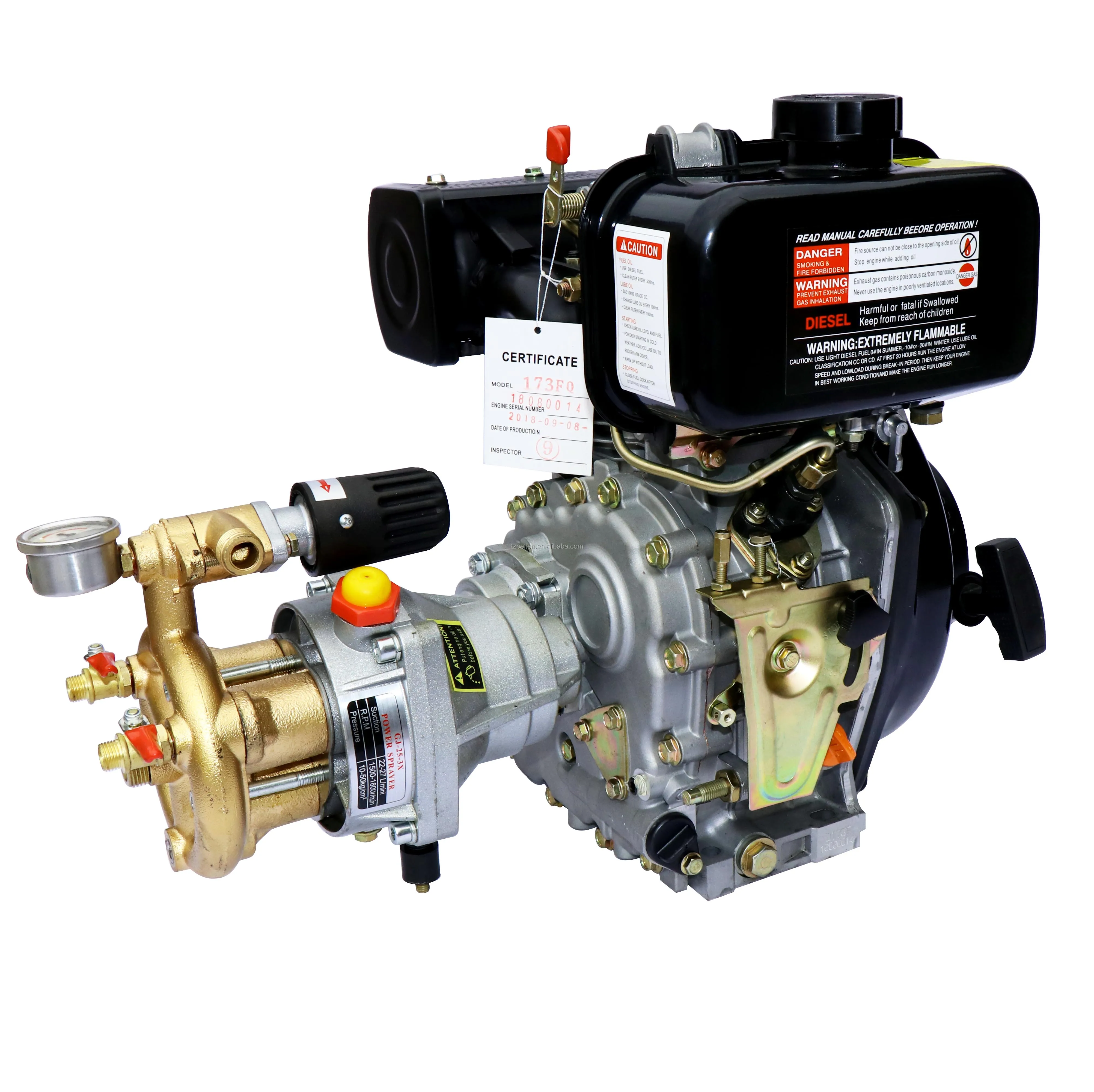 
wholesale portable garden orchard diesel engine for sprayer pump agriculture machine 