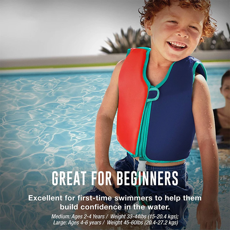 Neoprene EPE Foam Kids Life Jacket Water Sport Buoyancy Swim Vest Pink Color Children Learn To Swim Life Vest