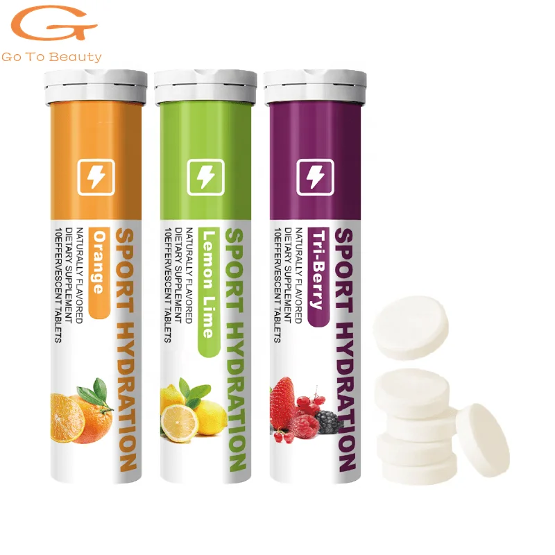 Gotobeauty OEM Ca Fe Zn Se Effervescent Tablets Nutrition Supplement vitamin c with zinc tablets effervescent tablets