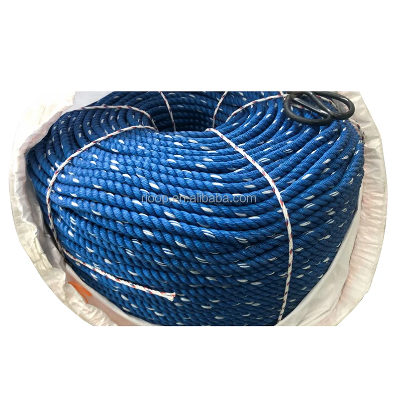 Оптовая торговля HDPE 3 нити веревки пластиковые скрученные PE рыболовные PP упаковка для аквакультуры
