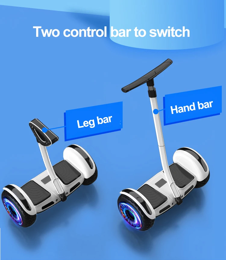 Kids Adult Smart Handle Leg Bar Electric Scooter 2 Wheel Stand Up Self Balancing