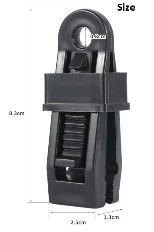 Tent additional pull point shark clip outdoor camping canopy hook large tent clip windproof belt barb clip