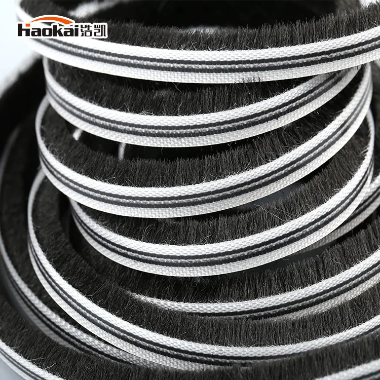 plastic pvc fin weatherstrip door brush window brush