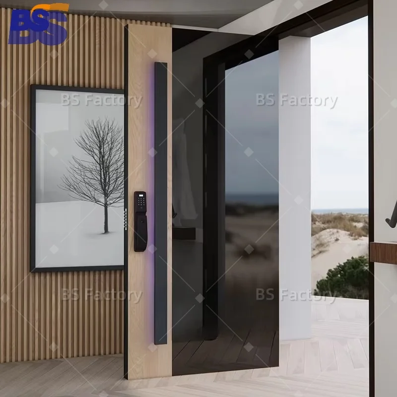 Nigeria Exterior External Scanner Camera Metal Residential Main Doors Locks Steel Door Security Slide