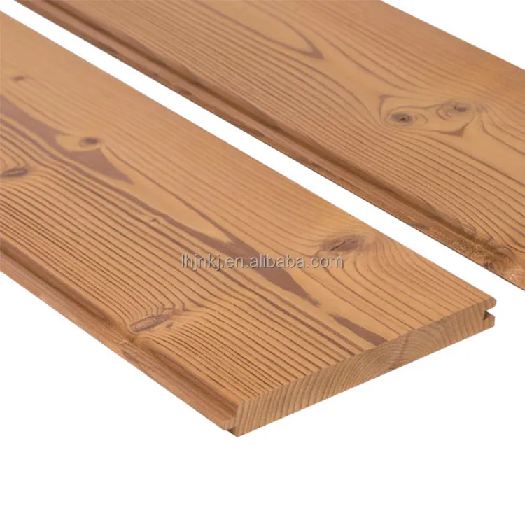 Durable Solid thermowood Boards Decoration For Outdoor Floor