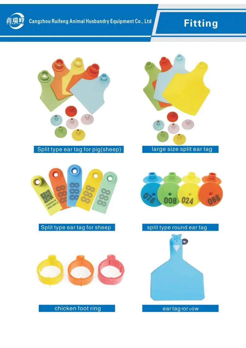 Wholesale   animal  livestock cow pig sheep ear tag  identification number