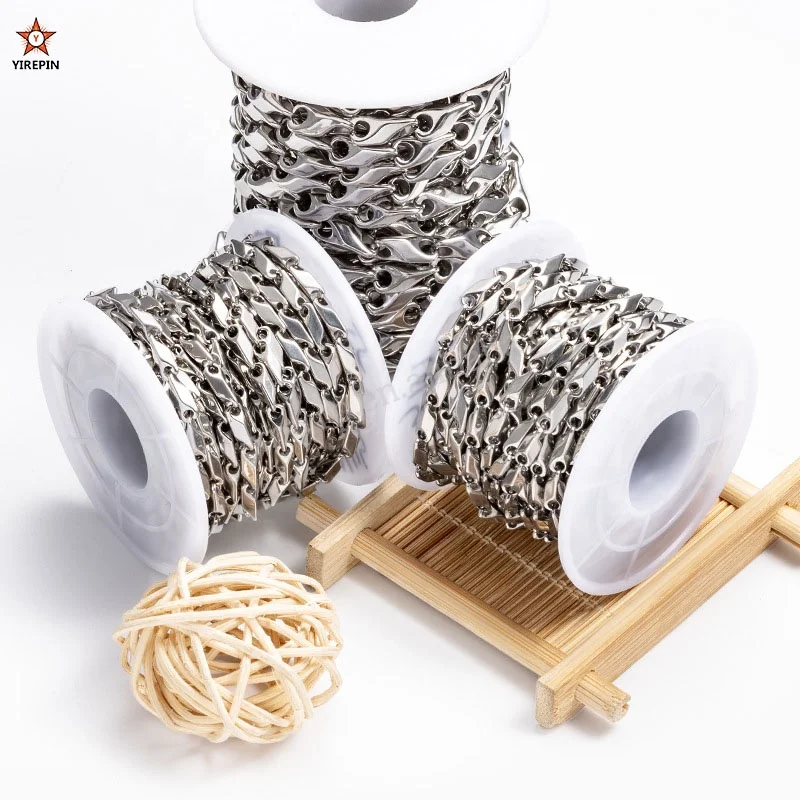 No Fade Thicken Stainless steel melon seed chain diamond chain Bulk Materials Handmade Supplies For DIY Jewelry Findings Making